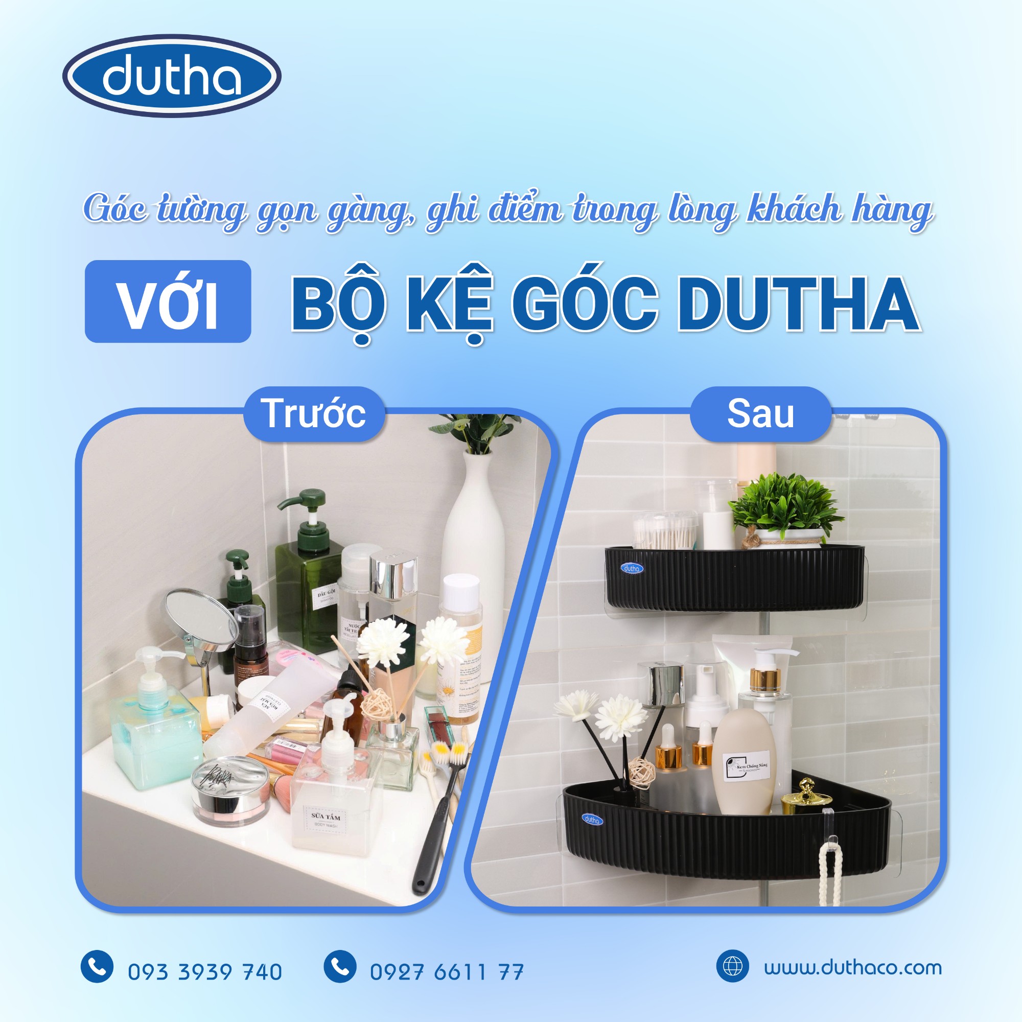 Tận Dụng Góc Nhà Tắm Nhờ Dutha