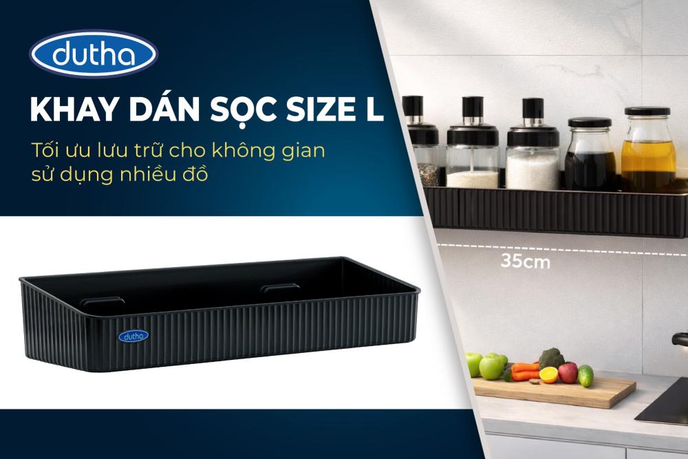 STRIPED ADHESIVE TRAY SIZE L - AH1.01L