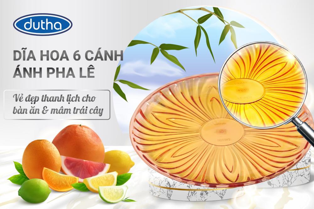 6-Petal Crystal Flower Plate - DNT.01