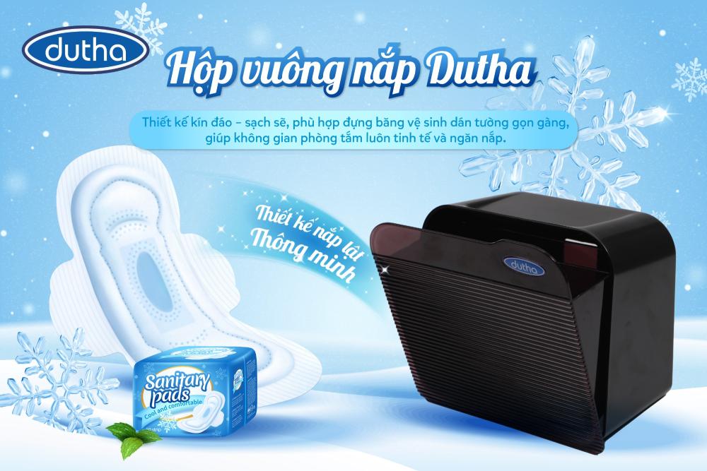 Images of real-life customer experiences with the wall-mounted sanitary napkin storage box.