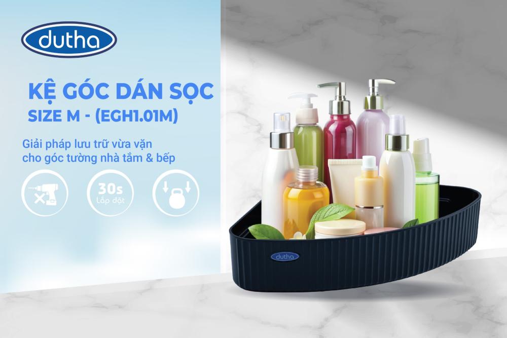 Corner Shelf with Striped Pattern, Size M - EGH1.01M