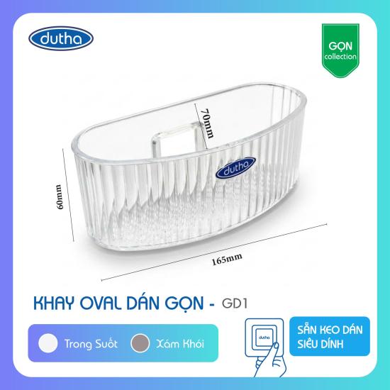 Khay Oval Dán Gọn