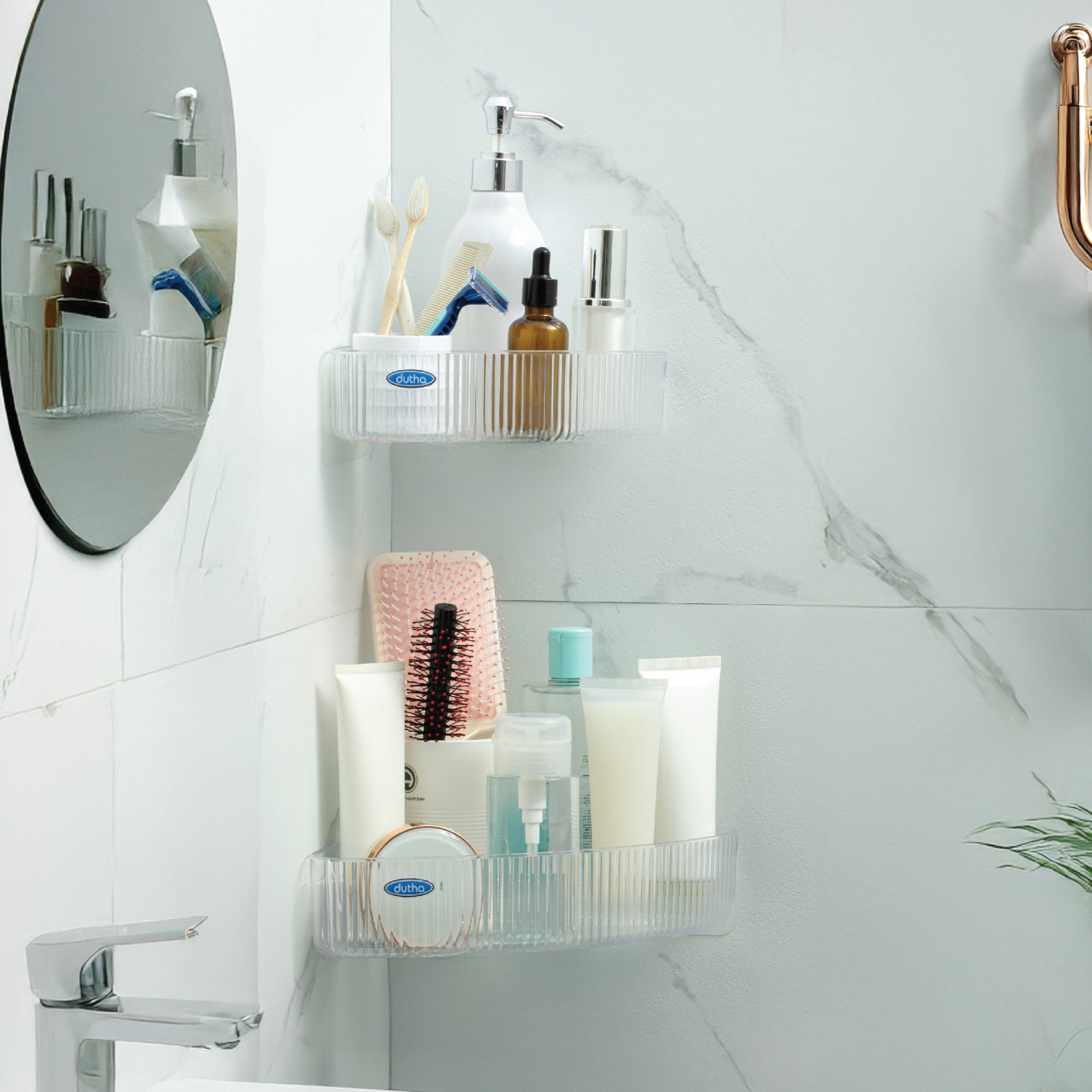 BỘ 2 KỆ GÓC DÁN TƯỜNG DUTHA