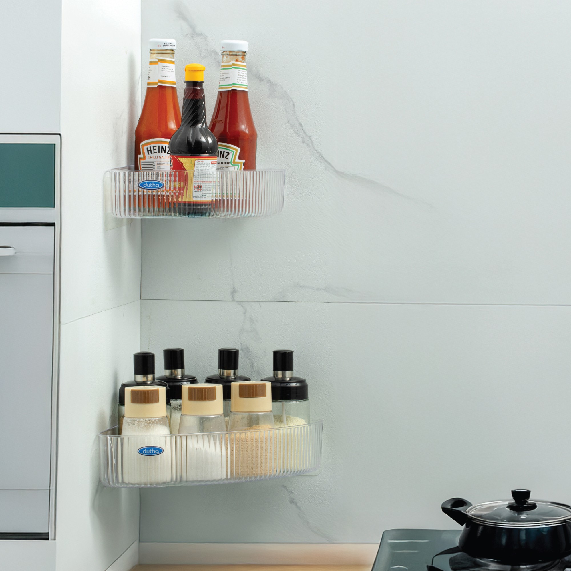 BỘ 2 KỆ GÓC DÁN TƯỜNG DUTHA